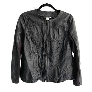 NYGARD Collection Leather Jacket Black PL (14-18)